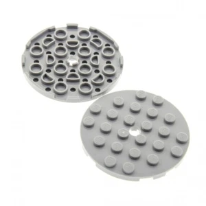 2x Lego Platte rund 6x6 mit Loch neu-hell grau Scheibe für Drehteller 6015349 11 - Bild 1 von 1