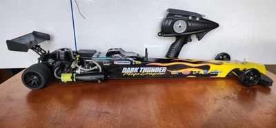 VINTAGE MEGATECH DARK THUNDER TOP-FUEL MEGA DRAGSTER NITRO RC CAR RARE - Image 1 of 4