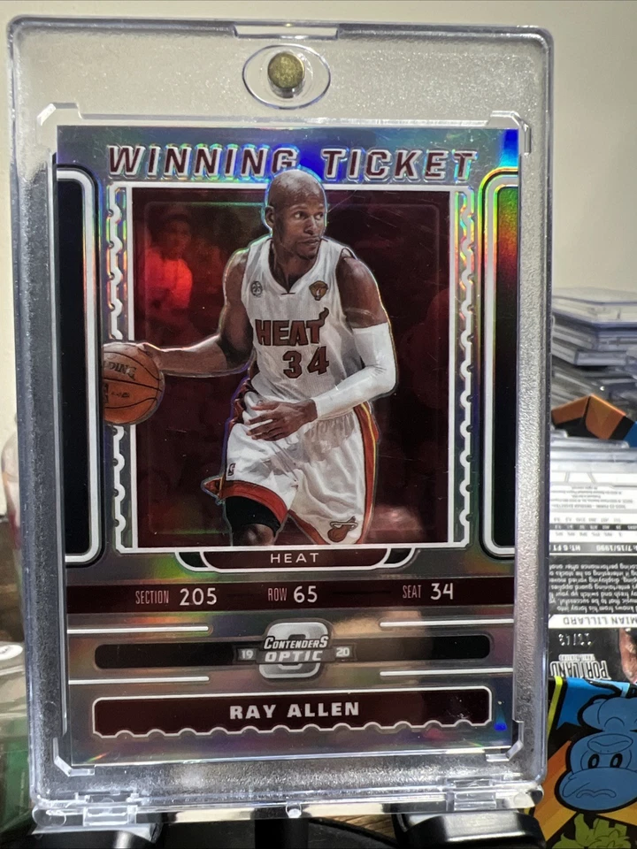 Ray Allen 2019-20 Contenders Optic Winning Ticket Holo Silver Heat 16 - Image 1 of 2