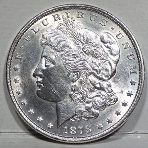 1878 reverse of 79 Morgan Silver Dollar AU Details cleaned - Picture 1 of 2