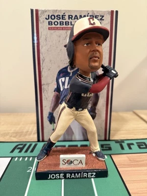 New! 2024 CLEVELAND GUARDIANS "Jose Ramirez" CITY CONNECT BOBBLEHEAD SGA Indians - Image 1 of 2