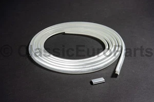 Front window windscreen chrome moulding trim strip cap mounting kit for BMW E30 - Bild 1 von 10