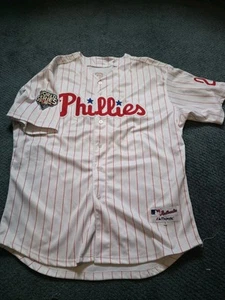 Philadelphia Phillies Jayson Werth Jersey Majestic 56 2009 World Series VTG - Picture 1 of 7