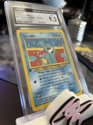 CGC 9.5 Mint+ Totodile 1st Edition 85/105 Neo Destiny - Image 1 of 2