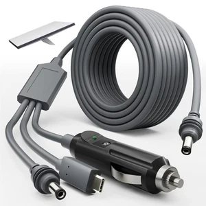 3 in 1 DC Power Cable 10FT 100W USB C 12-24V Power Cable Cord for Starlink Mini - Photo 1/11