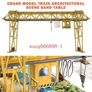 1:87 Scale HO Miniature E5 Crane Train Architectural Scene Dispaly Model Railway - Picture 1 of 12