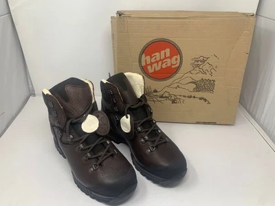 NUEVAS Botas de Senderismo Hanwag CUERO Lhasa Dama Talla US 9 Eur 42 Granate Castaño Foto 1 de 4