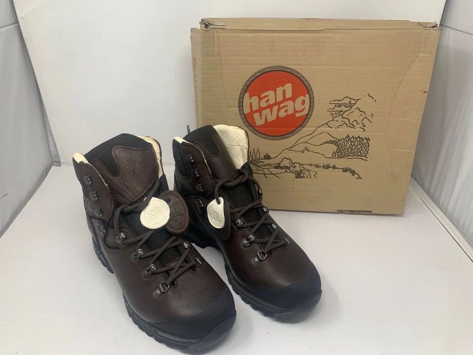 NEW Hanwag LEATHER Lhasa Lady Hiking Boots Size US 9 Eur 42 Maroon Chestnut - Image 1 of 4