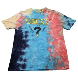GUESS X CHINATOWN MARKET SMILEY TIE DYE VINTAGE STYLE GRAPHIC TEE SHIRT HERREN S - Bild 1 von 6