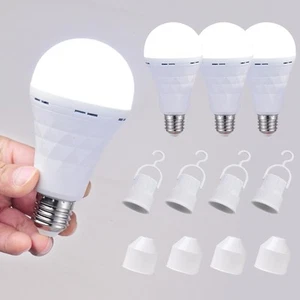 12W Rechargeable Emergency Energy-Saving LED Light Bulb with 1200mAh Backup B... - Picture 1 of 8