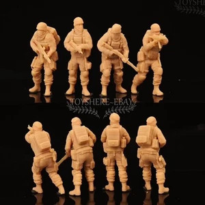 miniature 1/72 Middle East Rebel Mercenary Squad Unpainted Resin Figure Set - Picture 1 of 5