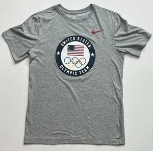 Nike Equipo EE. UU. Camiseta Olímpica Juegos Olímpicos Camiseta EE. UU. CN1472-063 Gris Para hombres S Pequeña - Imagen 1 de 5