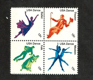 1978 U.S Commem 13c DANCE Se-Tenant Lot of 4 Sc#1749-53   M/NH/OG GEM - Picture 1 of 1