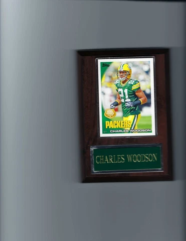 CHARLES WOODSON PLAQUE GREEN BAY PACKERS FOOTBALL NFL   C4 Cover