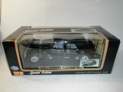 CITROEN 15CV 6 CYL 1952 SPECIAL EDITION NO.31821 MAISTO SCALA 1/18 - Immagine 1 di 4