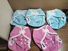 KaWaii Baby One Size  Cloth Diapers Covers Set Of 4 Unisex