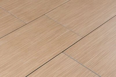 Beige Contemporary Fabric Look Tile Flooring 12" X 24" - Image 1 of 2