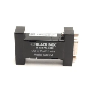 Black Box IC830A Mini-Converter (USB to Serial) USB-B to RS-485 2-Wire, DB9-F - Afbeelding 1 van 5