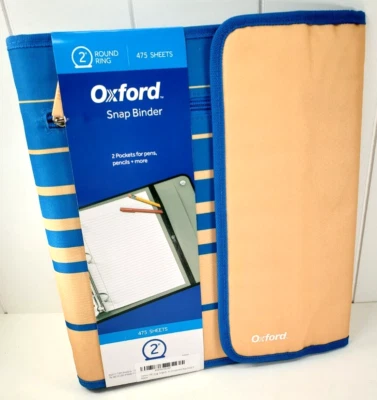 OXFORD Snap Binder 2 in Round Ring Snap Binder 475 Sheet Binder Oxford 60407 - Image 1 of 2