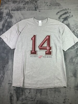 Camiseta De Colección Detroit Red Wings Brendan Shanahan #14 Gildan XL Gris NHL Hockey Foto 1 de 4