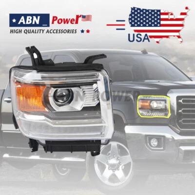 NEW HID w/LED DRL Headlight Fit For 2016-2019 GMC Sierra 2500HD/3500HD Right - Image 1 of 4