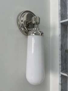 Rejuvenation Albrook Wall Sconce - Polished Nickel - Picture 1 of 7