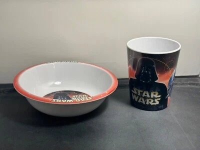 Juego de cuenco y taza de cereal General Mills 2002 por correo Star Wars - como nuevo Foto 1 de 4