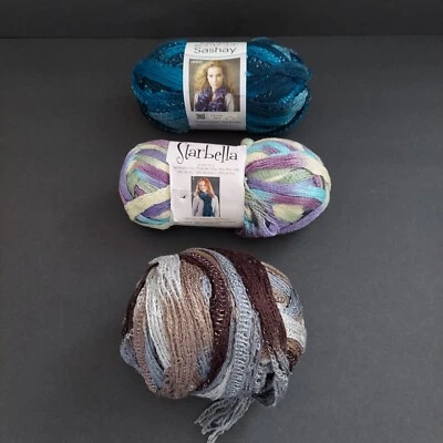 Mixed Lot of Yarn Boutique Sashay (Jive), Starbella (Wild Hydrangeas) +Yarn Ball - Image 1 of 4