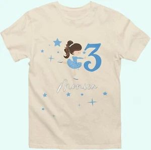 Figure skating t shirt Personalized Figure Skating Girls Birthday Shirt Custom I - Picture 1 of 4