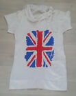 @ Shirt- UK Flagge - Kapuzenkragen - wei - Gr. S/M - Made in Italy @