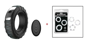 ⭐⭐⭐Remote Vibrating Penis Cock Ring Clit Stimulator & Cock Ring 3-Pack Bundle⭐⭐⭐ - Picture 1 of 12