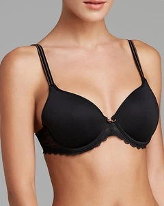 Nuevo sin etiquetas sujetador de espuma de alambre negro Chantelle 30DDD 1747 - Imagen 1 de 1