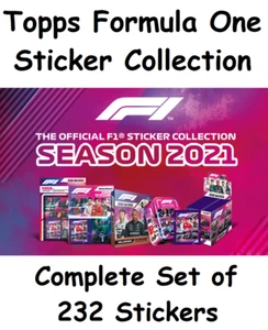 Topps Formula Uno 2021 Set completo collezione adesivi. Tutti i 232 adesivi F1 - Foto 1 di 3