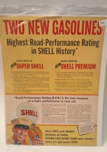 Revista Ad Shell 2 Nuevo Gasolina Alto Rendimiento Carretera Super-Shell Shell Premium - Imagen 1 de 4