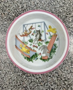 Tiffany Playground By TIFFANY & CO Porcelain 6 1/2" Child's Kids Bowl 1992 Japan - Picture 1 of 6