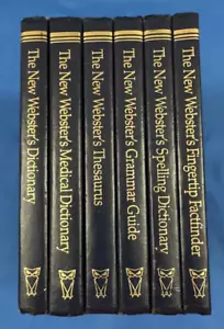 Vintage 1986 Websters 5 Piece Boxed Reference Book Set - Picture 1 of 2