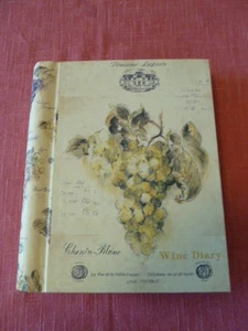 New Wine Diary Book, Records Type, Name, Vintage, Etc., Spiral Binding, 7.5”x6” - Picture 1 of 7