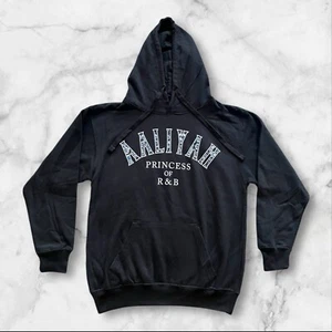 Aaliyah Princess Of R&B Hoodie NWOT Black Size Small - Picture 1 of 7