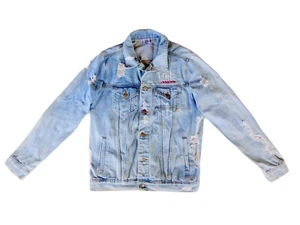 Pink 2018 Beautiful Trauma World Tour Women's 100% Cotton Denim Jacket - Medium - Picture 1 of 9
