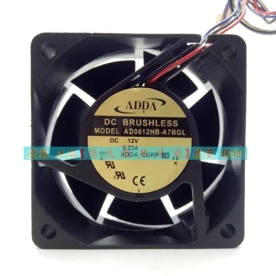 ADDA AD0612HB-A7BGL 12V 0.23A 6025 6CM 4-Wire PWM Cooling Fan - Image 1 of 4