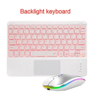 For Samsung Galaxy Tab A9+ S6 Lite S8 S9 FE S10+ Backlit Touchpad Keyboard Mouse - Picture 1 of 45