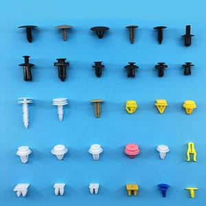 200x Clips de plástico para puertas de coche moldura parachoques remache tornillos panel pasador kit de sujeción - Imagen 1 de 14