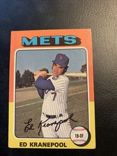 #324 Ed Kranepool New York Mets first base￼ 1975 Topps Cb26