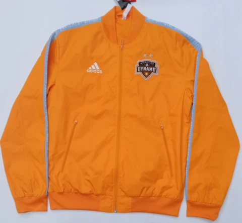 Men's Adidas MLS Houston Dynamo Anthem Jacket Orange DP5028 Cover