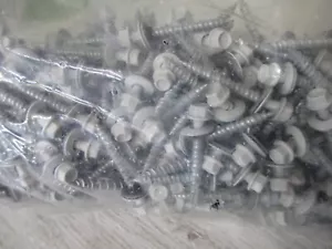 10-14x1 1/2"HWH Ply-Lo Sealer White Hex Head Washer Screws, Qty 500, NEW - Picture 1 of 3