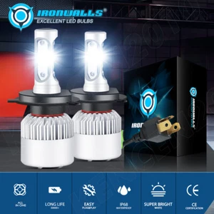 3-sides 9003 H4 LED Headlight Bulbs Kit 1000000LM Hi/Lo Beam Super Bright White - Bild 1 von 12