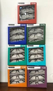 Design Optics by Foster Grant KLASSISCHE Lesebrille 3 Stück. SORTE - Bild 1 von 30