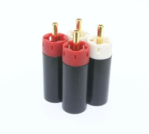Conector enchufe RCA Star Line chapado en oro telurio cobre 4 piezas (no copias) - Imagen 1 de 13