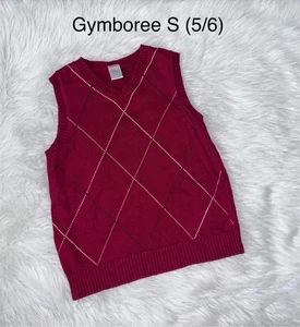 Gymboree Holiday Traditions Red Sweater Vest Size S (5/6) - Picture 1 of 1