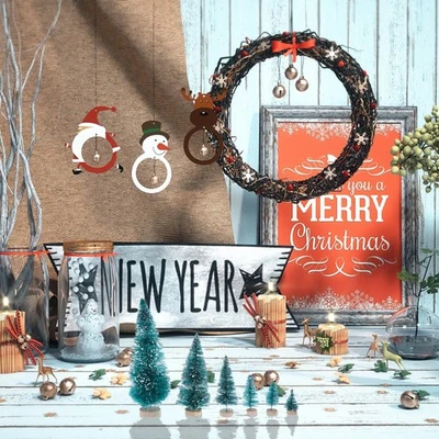  48 PC Christams Tree Miniature Trees for Crafts Christmans Model - Image 1 of 4